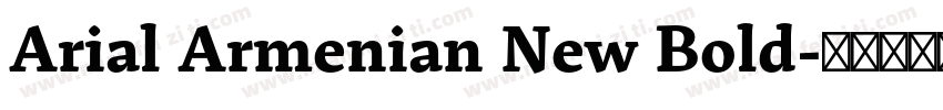 Arial Armenian New Bold字体转换